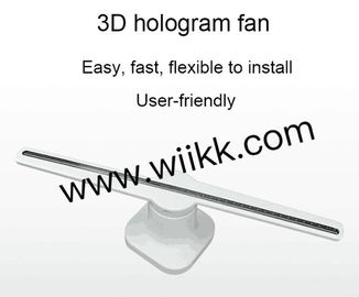 SD Card Content Upload Led Advertising Fan , 3d Hologram Projection Machine