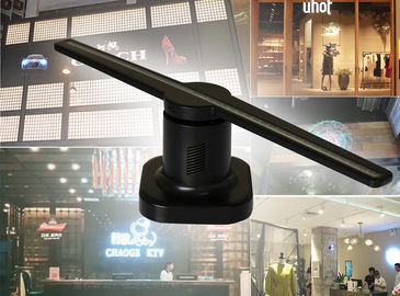 Rotating Portable Holographic Display Small Hologram Projector PC+ABS Black Material