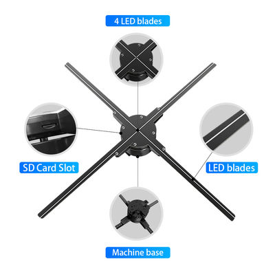 MSDS 65cm 3D Hologram Projector Wifi APP For Advertising